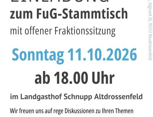 Einladung zum FuG-Stammtisch
