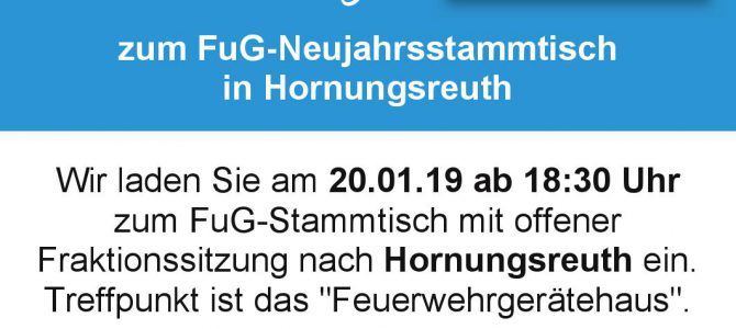 FuG-Neujahrsstammtisch in Hornungsreuth