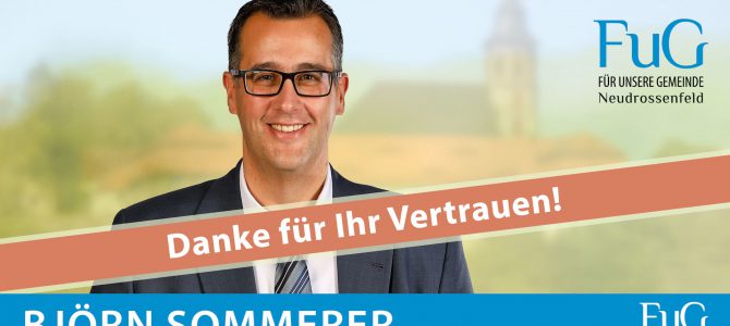 Danke für Ihr Vertrauen! – Björn Sommerer