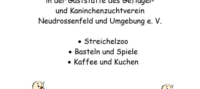 Kindernachmittag bei den Geflügelzüchtern