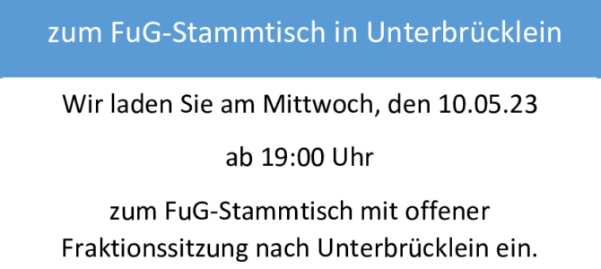 FuG-Stammtisch in Unterbrücklein