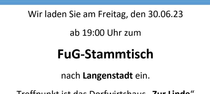 FuG-Stammtisch in Langenstadt