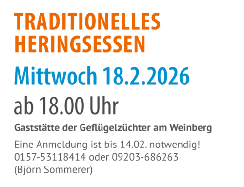 Traditionelles Heringsessen der FuG in Neudrossenfeld